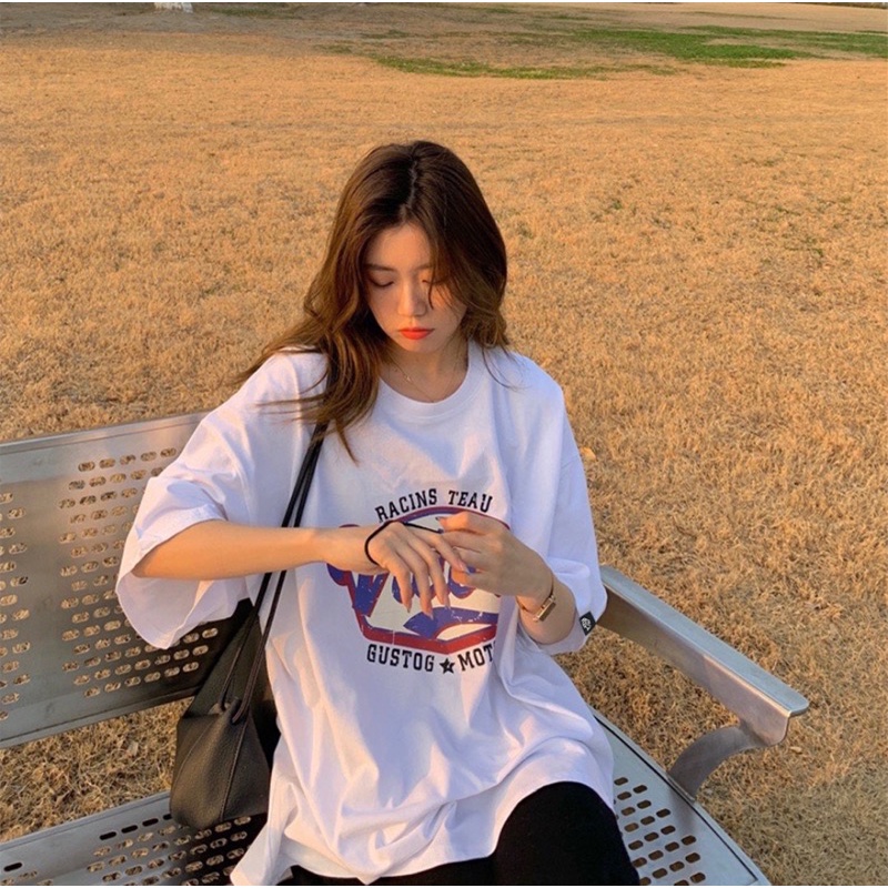 Áo thun phông logo tay nam nữ PINK tay lỡ form rộng VICTORY Unisex