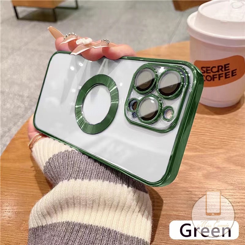 Ốp Điện Thoại Acrylic Nam Châm Chống Rơi Sang Trọng Cho iPhone 7 8 Plus 11 XR 11Pro MAX 12 13 Pro MAX X XS MAX SE 2020