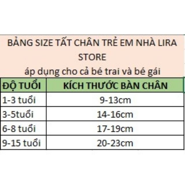 Set 5 đôi tất/vớ cho bé trai/ bé gái cổ cao họa tiết ngôi sao từ 1 đến 15 tuổi