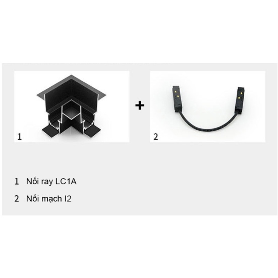 Nối ray nam châm mạch điện có góc bất kỳ