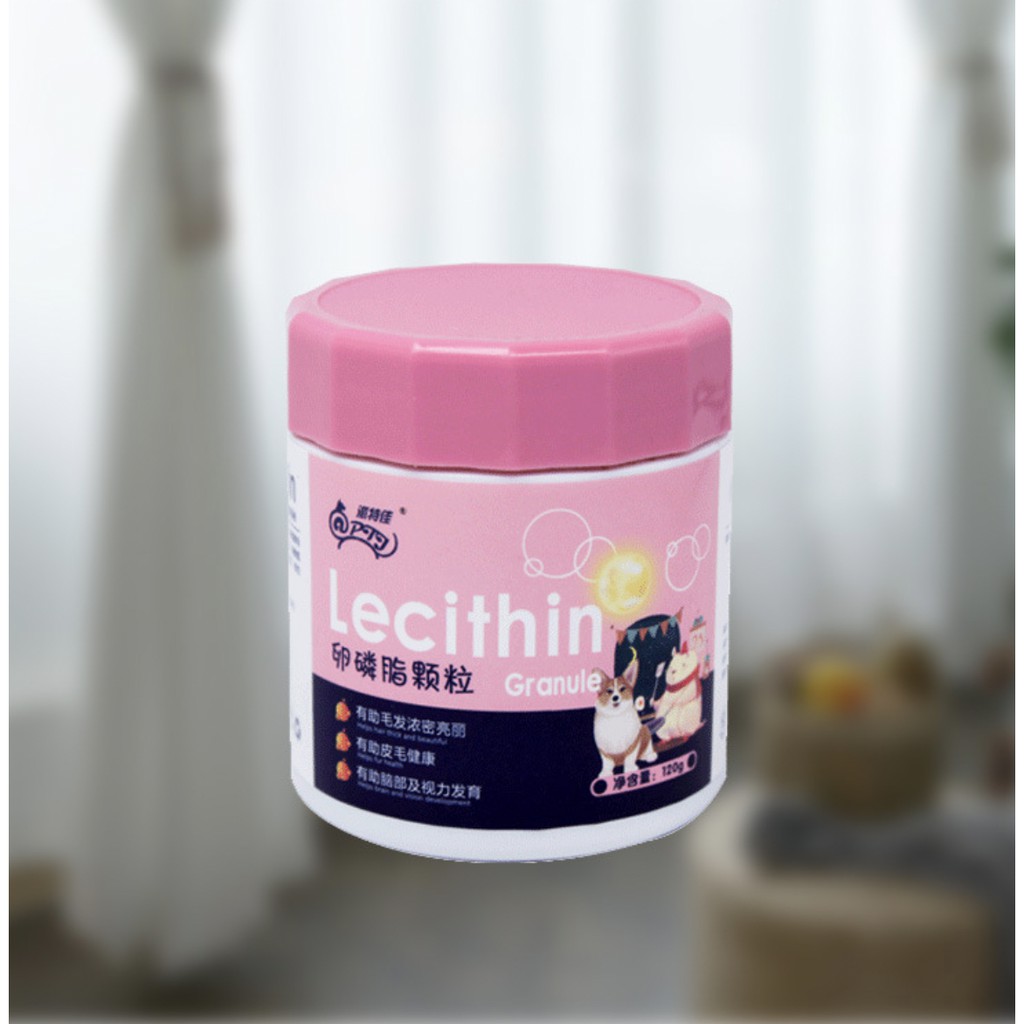 VIÊN LECITHIN HAPPY PET CHIẾT XUẤT MẦM ĐẬU NÀNH CHỐNG RỤNG LÔNG, LÀM CHẮC NANG LÔNG CHO CHÓ MÈO HỘP 120G