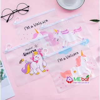 Túi zip hình Cún xù, unicorn và pink panther MEbaf