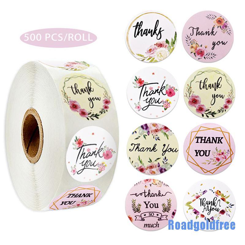 Cuộn 500 Miếng Dán Chữ Thank You