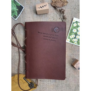 Sổ Tay Da Dập Tem Vintage Siêu Đẹp