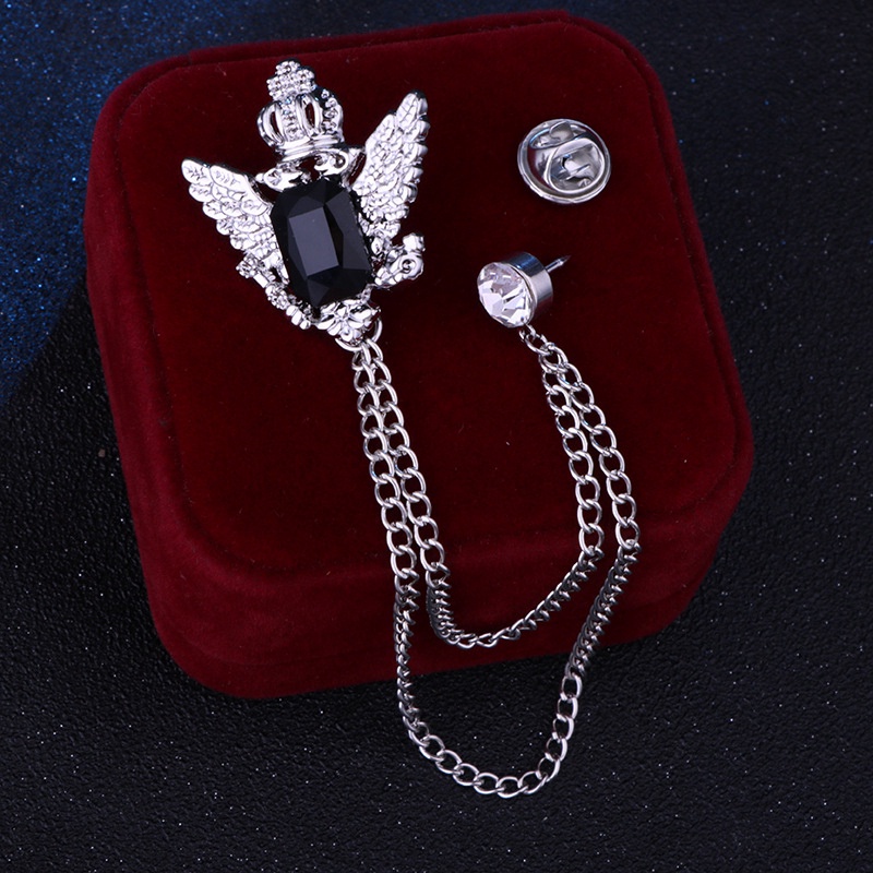 Trâm cài áo EFAN đính đá tua rua phong cách retro mới cho nam