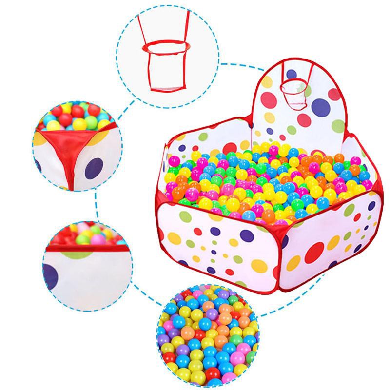 Nhà banh chấm bi - Tặng kèm 100 bóng Tọ Tọ Toys