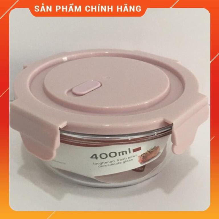 CHÍNH HÃNG -  Hộp đựng cơm thủy tinh,hộp thủy tinh tròn đựng thực phẩm,hộp đựng cơm giữ nhiệt văn phòng