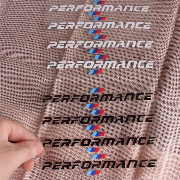 Bộ 4 tem dán tay nắm cửa xe ô tô Performance