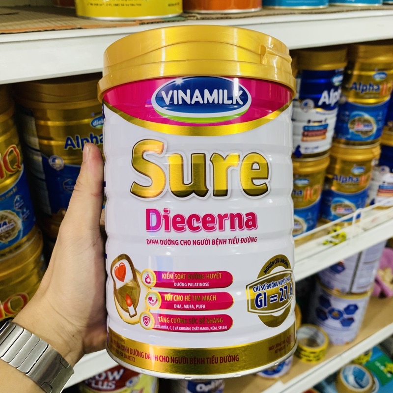 Sữa bột Sure Diecerna Vinamilk 900G cho người tiểu đường