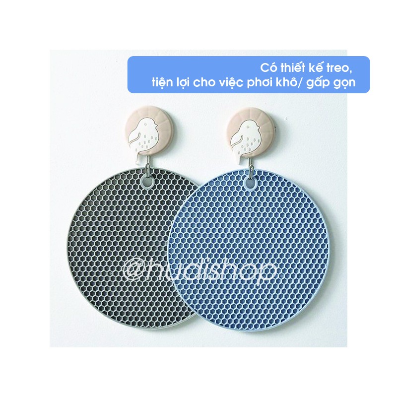 Miếng Lót Nồi Chống Nóng Bằng Silicol Miếng Lót Nóng Silicol Miếng Lót Bảo Vệ Mặt Bàn, Chống Bám Bẩn Hudishop GD408 | BigBuy360 - bigbuy360.vn