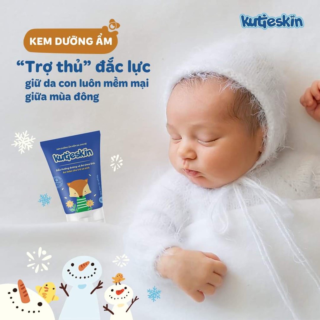 Kem Dưỡng Ẩm Mềm Da Cho Bé Kutieskin 30g - Dưỡng ẩm làm mềm dịu da an toàn cho bé [Chính hãng]