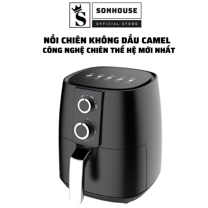 Nồi chiên không dầu camel Bảo hành 12 tháng sử dụng công nghệ chiên thế hệ mới nhất cao cấp