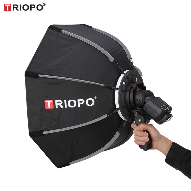 Softbox TRIOPO octagonal KS- 55cm /65cm / 90cm   - Thao tác nhanh , dành cho đèn speedlite