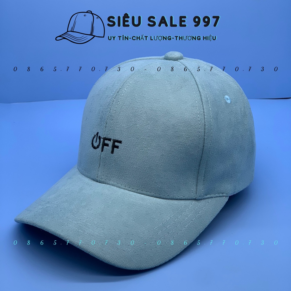 NÓN KẾT NHUNG THÊU CHỮ OFF NHIỀU MÀU THỜI TRANG CÁ TÍNHH UNISEX FORM NAM NỮ