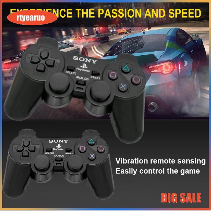 💥PS2 💥Tay cầm chơi game, ⚡READY STOCk⚡, Tay cầm trò chơi không dây