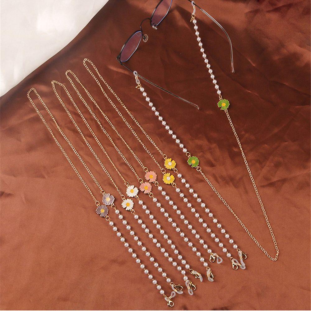 HS Dây Đeo Giữ Mắt Kính Bằng Acrylic Hình Hoa Cúc