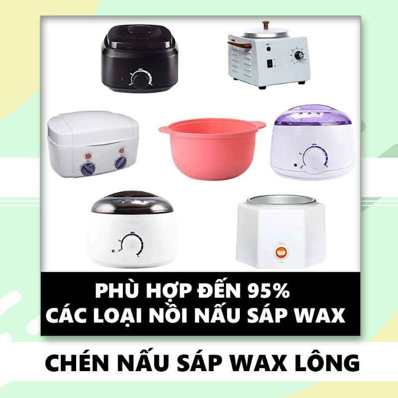 chén silicon nấu sáp bean siêu tiện lợi