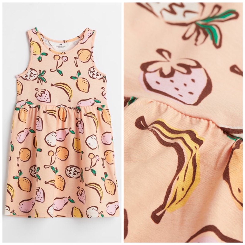 Váy sát nách cotton H&M chính hãng vợt sale