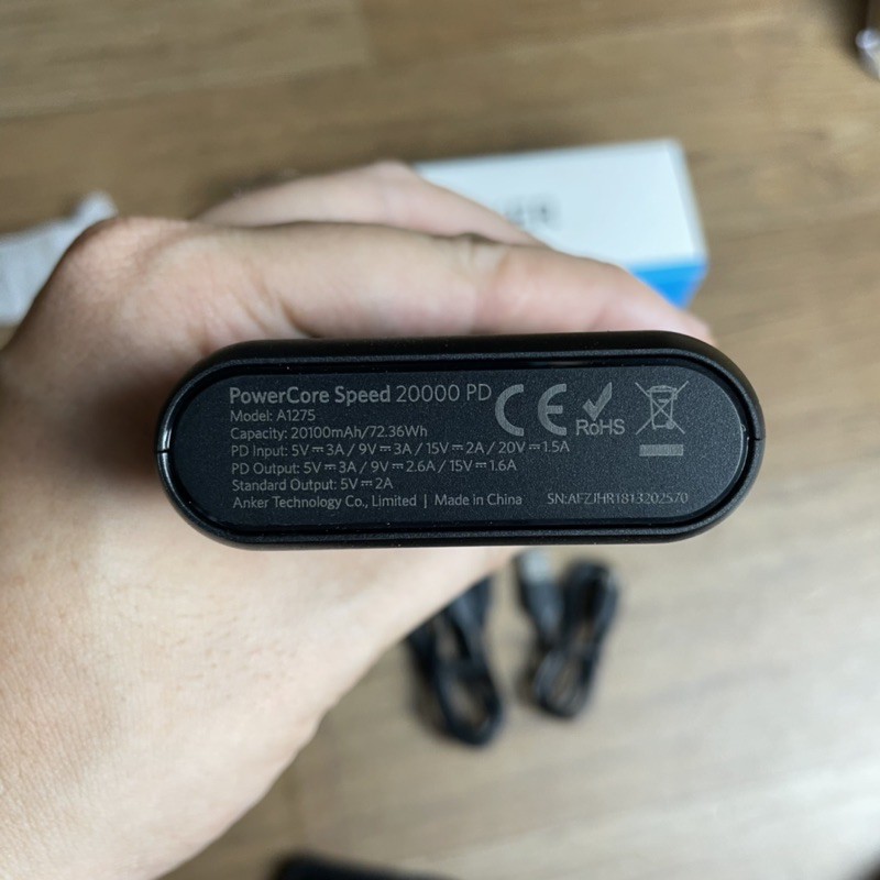 Pin sạc Dự Phòng Anker PowerCore Speed 20000 mAh PD , QC 3.0 & Power IQ - A1275