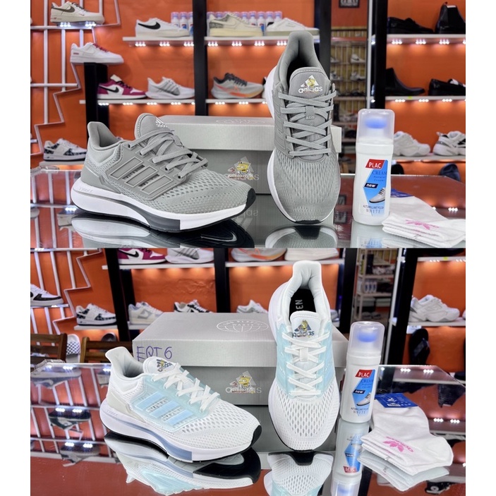 GIÀY THỂ THAO EQT 2022 TRẮNG XANH VÀ XÁM TẶNG KÈM BỘ QUÀ TẶNG GIÁ TRỊ