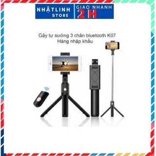 Gậy Chụp Ảnh Tự Sướng Bluetooth 3 Chân Đa Năng – Tripod K07 – Chụp Hình Selfie