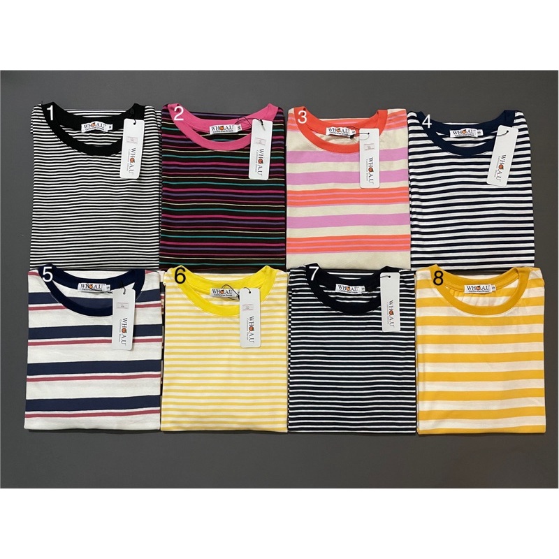 ÁO THUN SỌC TAY NGẮN