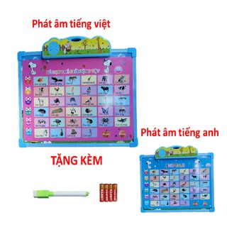 Đồ chơi bảng điện tử thông minh chữ số song ngữ cho bé