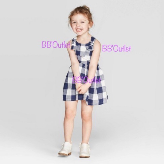 Váy kẻ caro bé gái