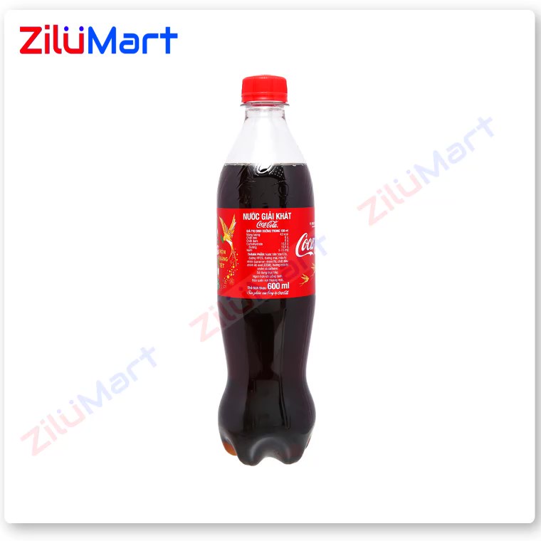 Lốc 6 chai nước ngọt Coca Cola loại 600ml