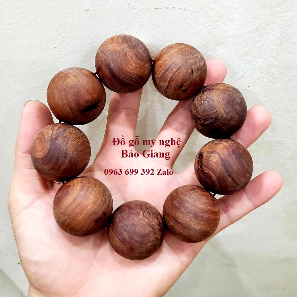 Vòng tay gỗ ngọc am thơm ngọt ngào 30ly