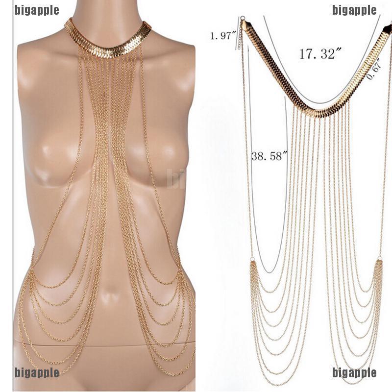 Dây chuyền cơ thể bằng hợp kim dài thời trang dành cho nữ