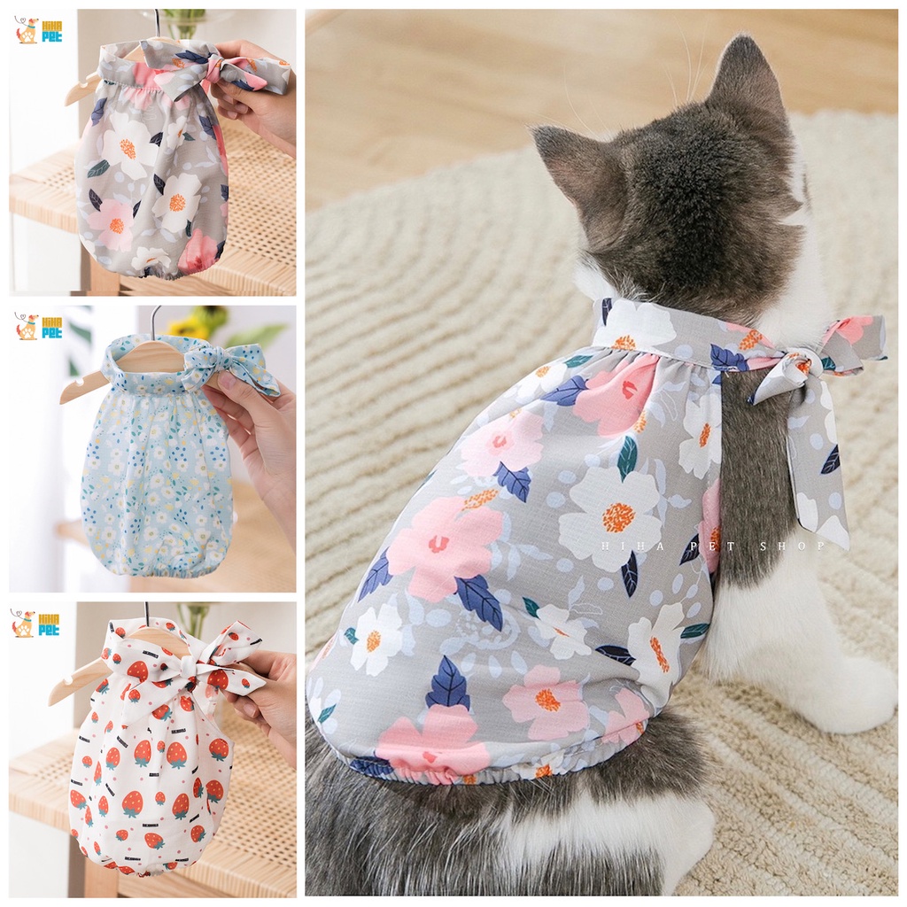 Áo Cho Chó Mèo Thời Trang Mùa Hè Mới Nhất Vải Cao Cấp Trend Quần Áo Thú Cưng Mát Mẻ Hihapet.