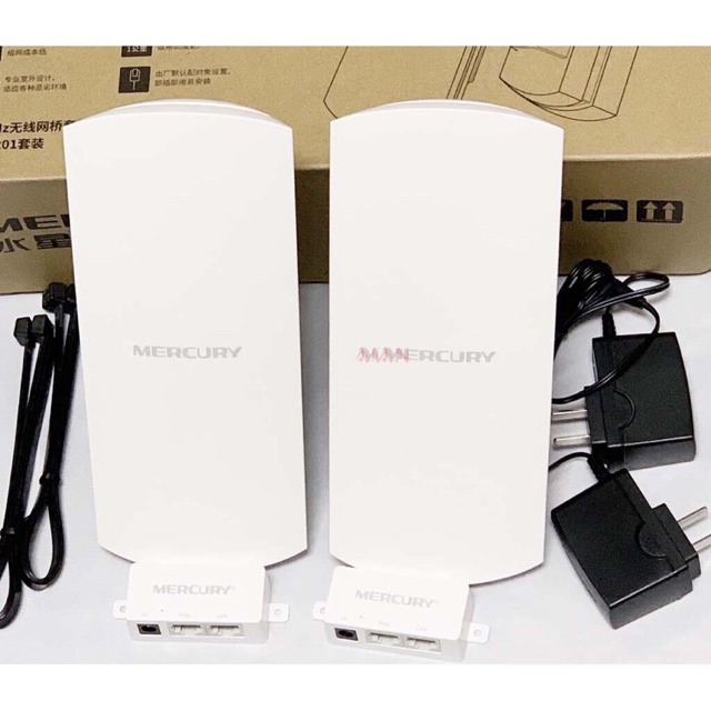 Bộ thu phát không dây MERCURY MWB201 -Bộ wifi định tuyến 1 km Mercury MWB201 | BigBuy360 - bigbuy360.vn