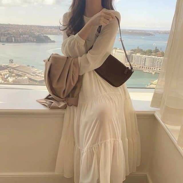 [RẺ VÔ ĐỊCH] Váy Trắng Bánh Bèo Voan Tầng, Đầm Vintage | BigBuy360 - bigbuy360.vn