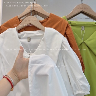 váy bbd tầng xoè cổ bẻ