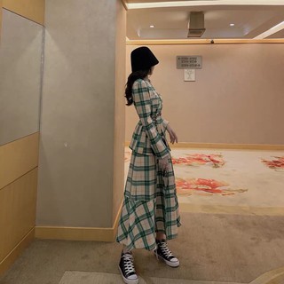 (order) SET BLAZER KẺ SỌC + CHÂN VÁY DÀI BÈO A