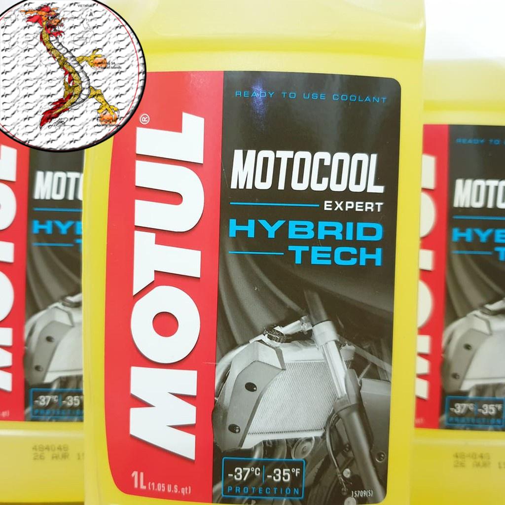 [Có sẵn] Nước làm mát xe máy motul vàng cao cấp chai 1L, Nước Làm Mát/nước mát Motul Motocool Expert 1L (Pha Sẵn)