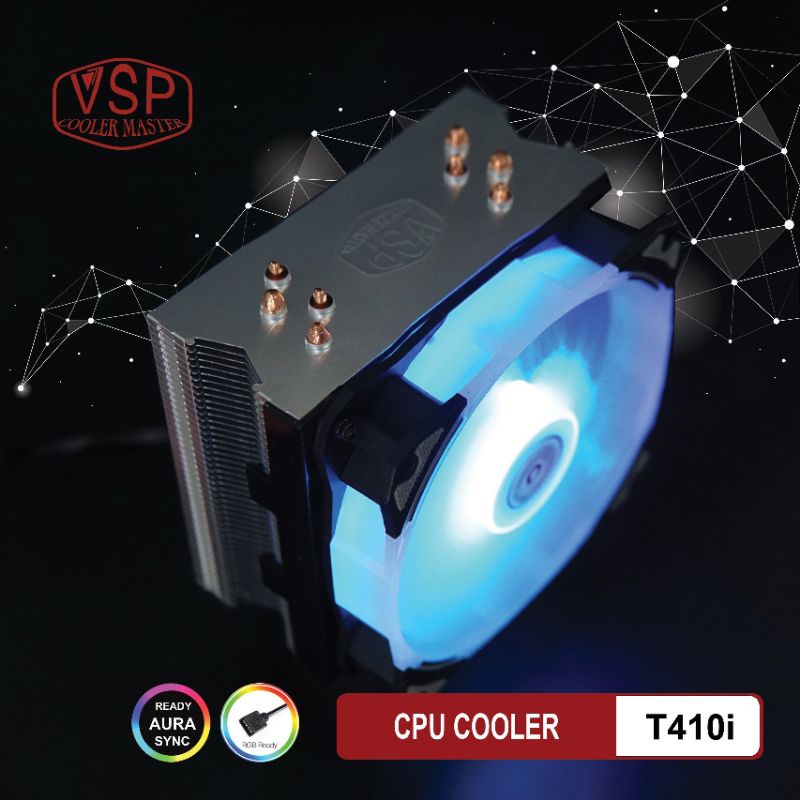 Fan cpu t410i-LED RGB-VSP