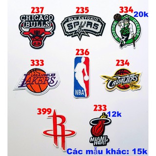 Sticker vải, patch ủi NBA