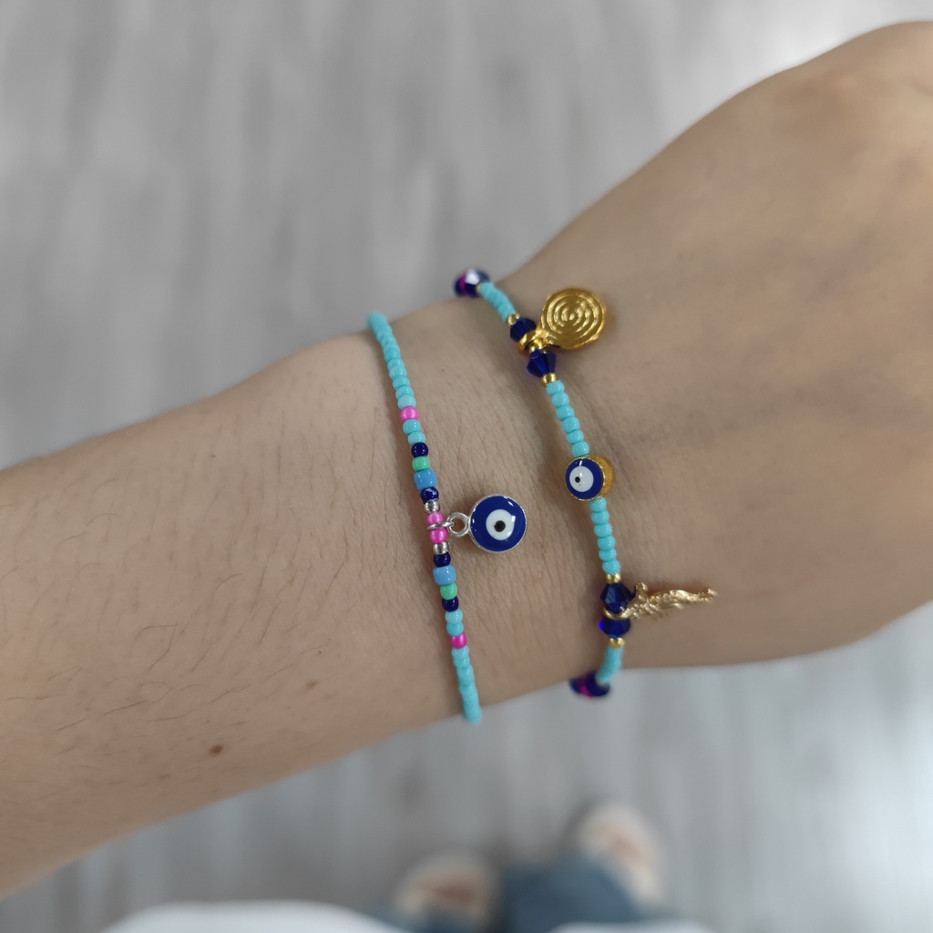 Vòng đeo tay RINHOO FRIENDSHIP chuỗi hạt ngọc trai nhân tạo bằng hợp kim thời trang Hàn Quốc cho nam và nữ