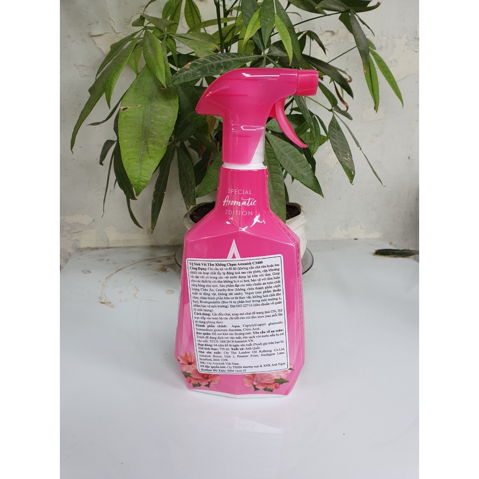 Bình xịt vệ sinh vòi tắm không chạm Astonish C3430