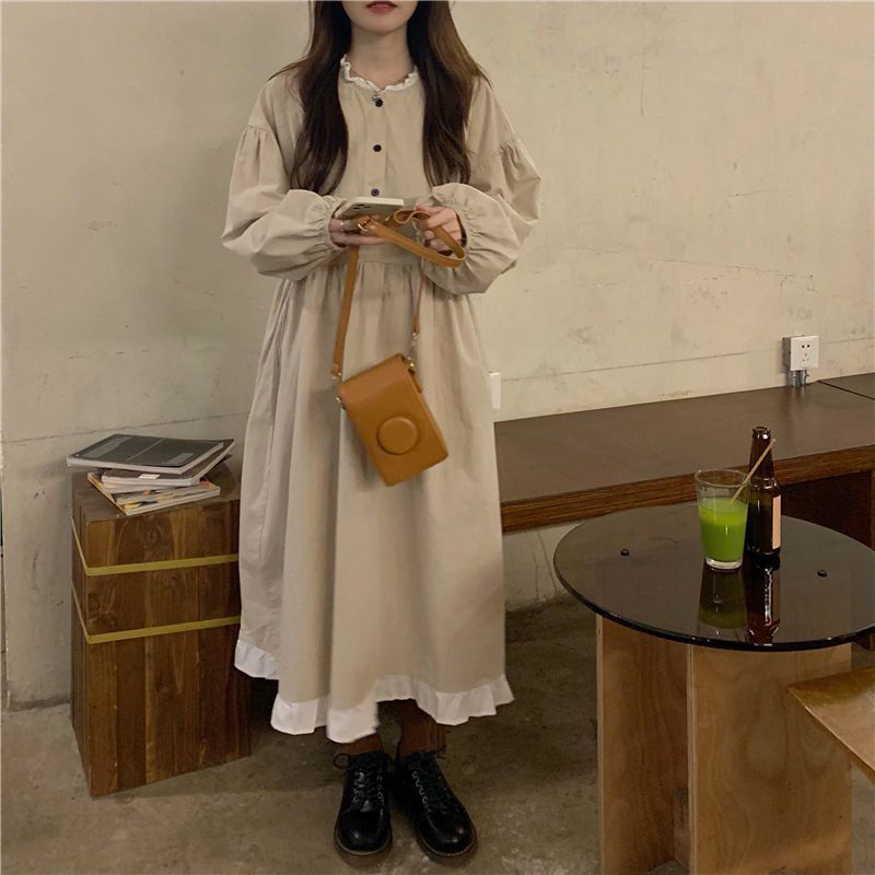 Đầm Babydoll Phong Cách Ulzzang Tay Phồng Tiểu Thư