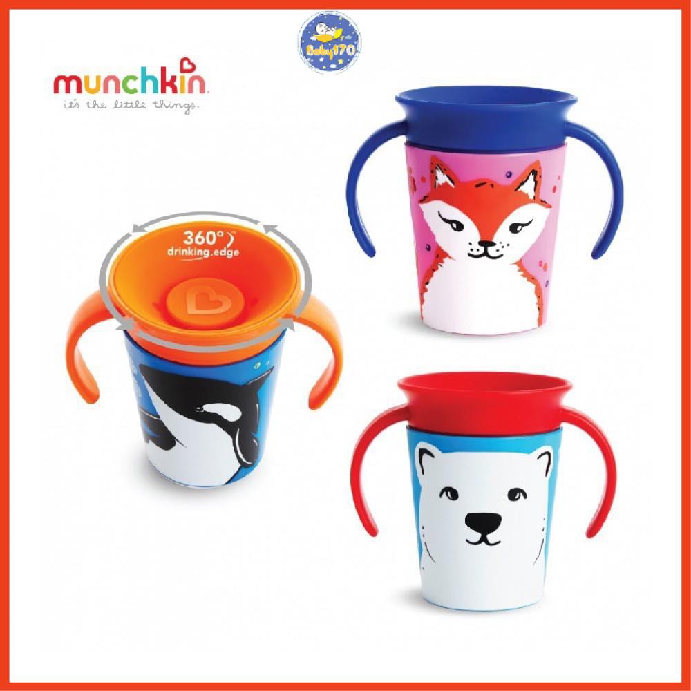 Cốc 360độ chống đổ Deco có tay cầm Munchkin (177ml)