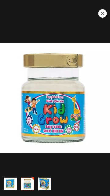 Yến Sào Kid Grow vị tự nhiên ( mua 6 tặng 1)