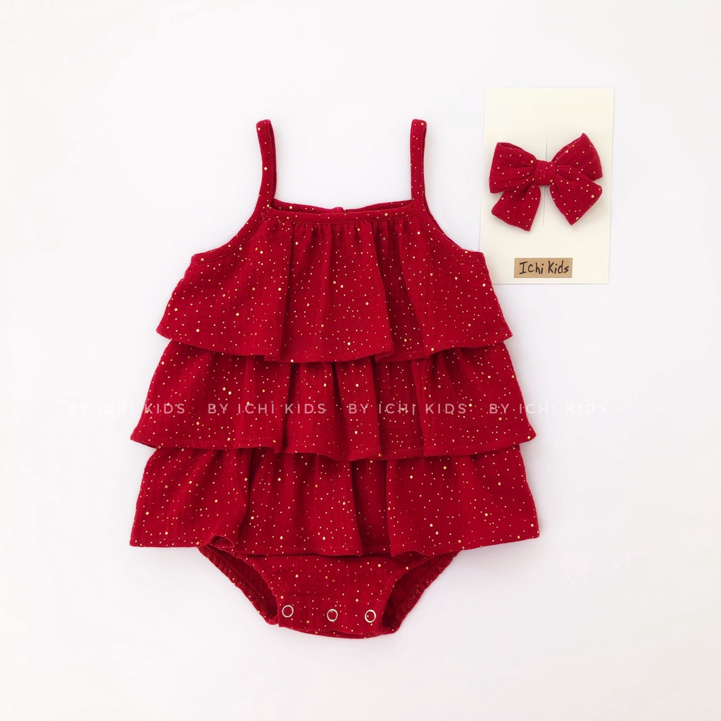 Romper, body 3 tầng cho em bé sơ sinh đến 18 tháng