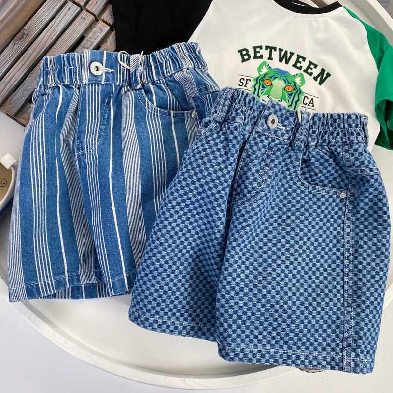 Quần Short Jean Thiết Kế Mới Kiểu Dáng Đơn Giản Thời Trang Mùa Hè Dành Cho Bé 0-7 Tuổi