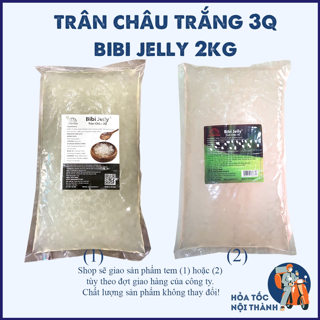 Trân châu Trắng 3Q -Trân châu Ngọc Trai 3Q Bibi Jelly  2kg