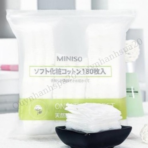 Bông Tẩy trang MINISO 3 lớp  Nhật Bản quynhanhspa20