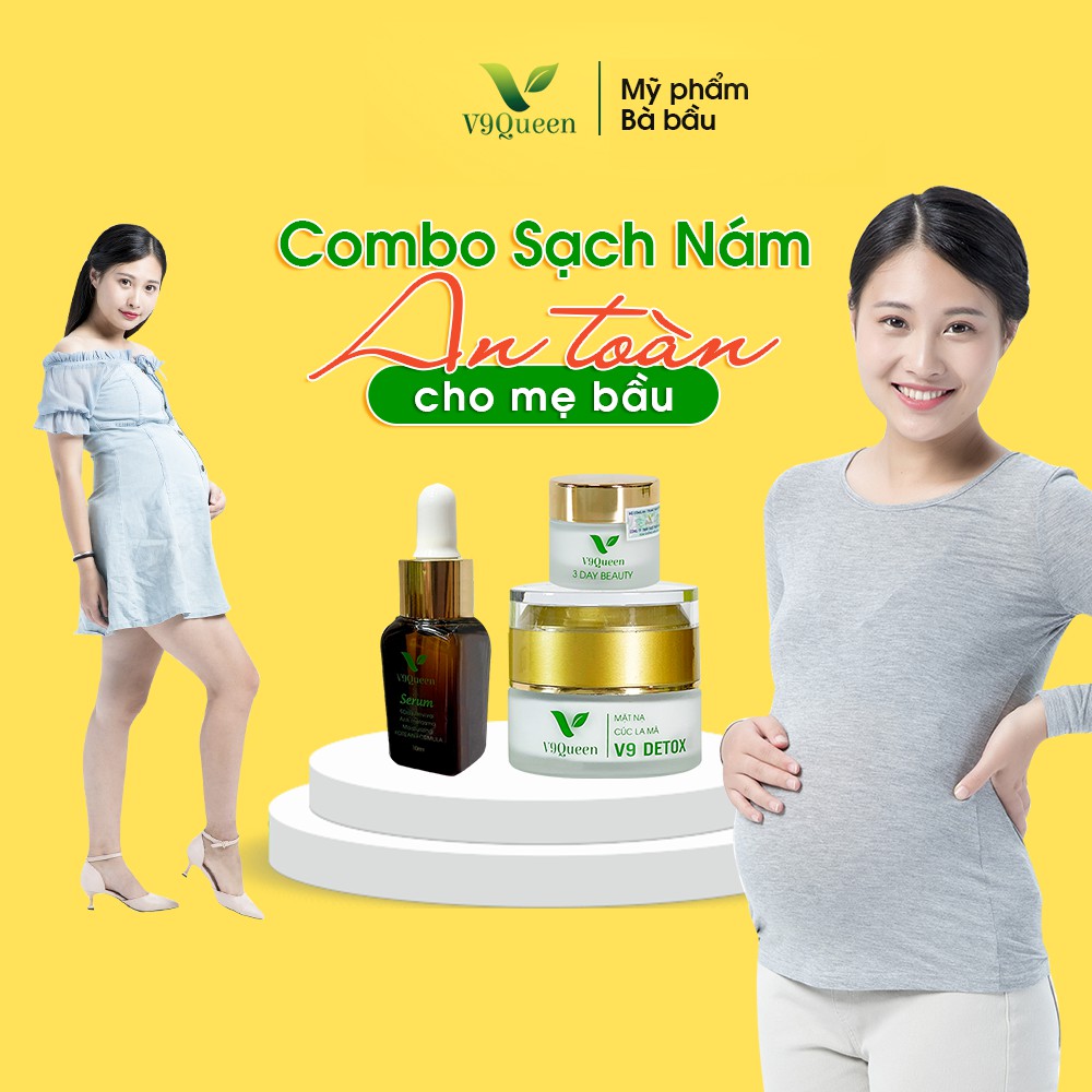 [COMBO] Kem Nám Tàn Nhang V9Queen, Bộ Sản Phẩm Chăm Sóc Da V9 Detox 30ml, 9Day Revival 10ml, 3Day Beauty 10g | BigBuy360 - bigbuy360.vn