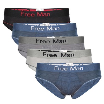 [SIZE M < 45KG] Quần lót nam Freeman, chất liệu thun lạnh thoáng mát [Combo 5] 6018